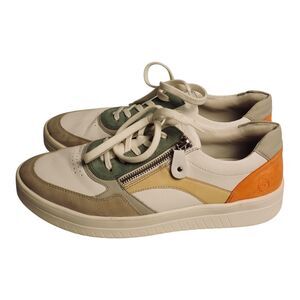 Remonte Kendra 01 Platform Sneakers Zip Lace Leather Multi Color EU 41 US 9.5-10